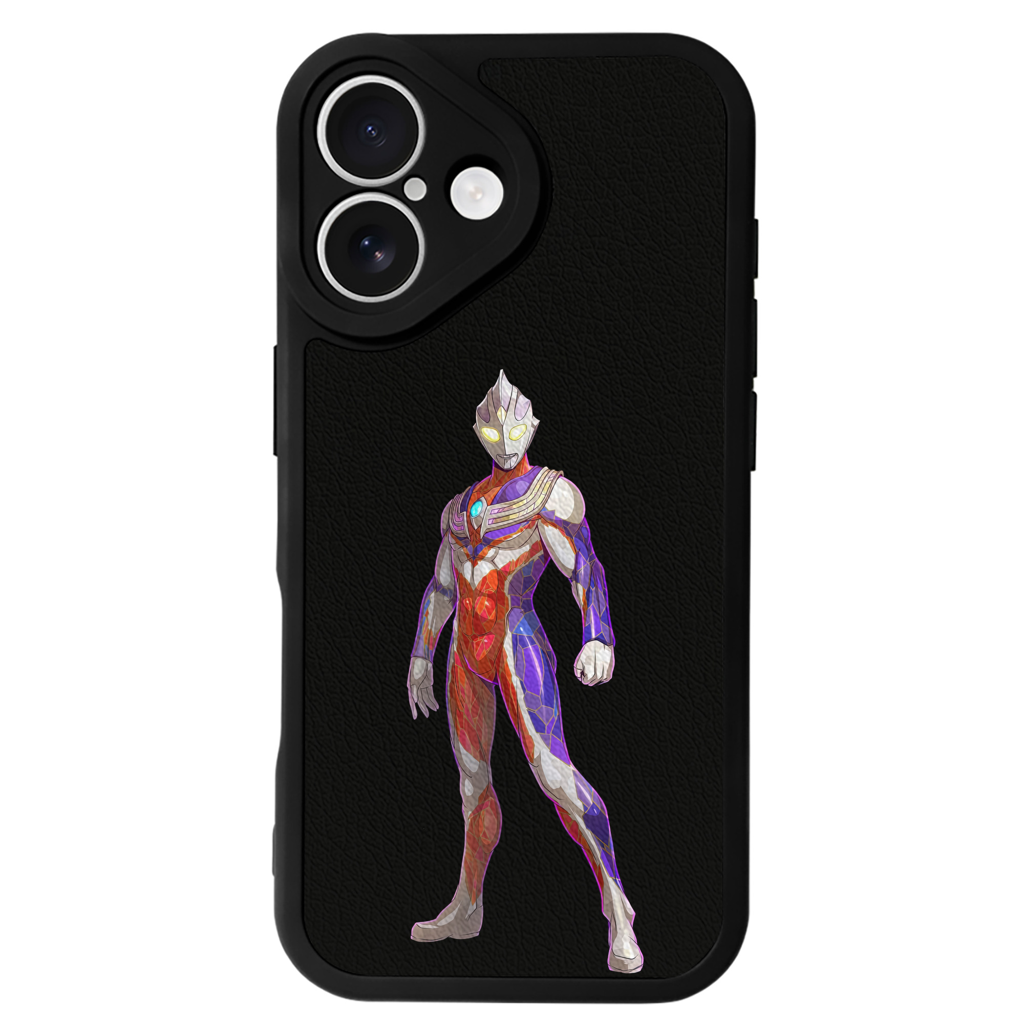 （画像用） ウルトラマン Ultraman 【iPhone 16シリーズ対応】シリコンスマホケース（レザー調） 材質：シリコン